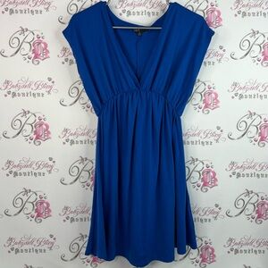 SWS dress Vneck flowy royal deep blue comfy Elegant Blue Women's Top